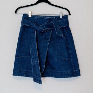 Sezane Blue Denim Lana Skirt - Size 4-6
